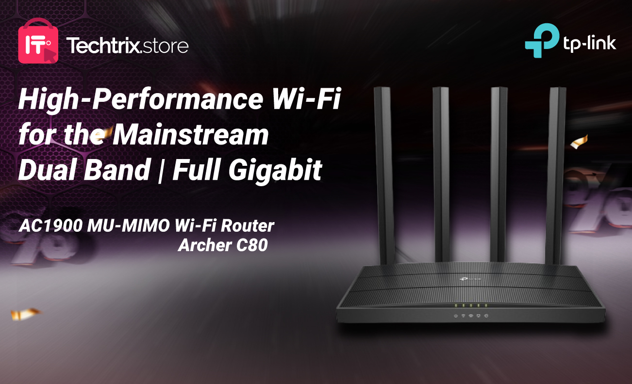 Title: Unleashing Lightning-Fast Connectivity: Archer C80 AC1900 Wireless MU-MIMO Wi-Fi Router Review In the fast-paced digital era, a reliable and high-performance Wi-Fi router is the backbone of seamless connectivity. The Archer C80 AC1900 Wireless MU-MIMO Wi-Fi Router by TP-Link stands out as a powerhouse in the realm of networking solutions, delivering lightning-fast speeds, advanced technology, and unmatched reliability. As the authorized distributor of TP-Link in Pakistan, Lahore, we take pride in presenting this cutting-edge router that guarantees an unparalleled online experience. High-Speed Connectivity for Every Need The Archer C80 is designed to meet the demands of modern households and businesses, providing a dual-band Wi-Fi connection with speeds of up to 1900Mbps. Whether you are streaming high-definition content, engaging in online gaming, or running multiple devices simultaneously, this router ensures a lag-free experience. The MU-MIMO technology further enhances performance by allowing multiple devices to connect simultaneously without compromising speed or quality. Optimized for Seamless Streaming For avid streamers and entertainment enthusiasts, the Archer C80 takes center stage with its beamforming technology. This feature focuses the Wi-Fi signal directly to connected devices, optimizing performance and ensuring a stable connection. Say goodbye to buffering and lag during your favorite shows or gaming sessions. TP-Link Exclusive Distributor in Pakistan/Lahore As the exclusive distributor of TP-Link in Pakistan and Lahore, we bring you the Archer C80 with the assurance of genuine products and top-notch customer support. TP-Link is a globally renowned brand, and we take pride in delivering their cutting-edge technology to your doorstep. Enhanced Security Features Security is paramount in today's digital landscape, and the Archer C80 addresses this concern with robust security features. With WPA3 encryption, the latest in Wi-Fi security technology, your network remains protected from external threats. Parental controls and guest network options add an extra layer of security, ensuring a safe online environment for your family or business. Easy Setup and Management Setting up the Archer C80 is a breeze, thanks to the intuitive web interface and the Tether app. The app allows you to manage your network settings, control access, and monitor usage from the convenience of your smartphone. This user-friendly approach makes the router accessible to both tech enthusiasts and beginners alike. Conclusion In conclusion, the Archer C80 AC1900 Wireless MU-MIMO Wi-Fi Router by TP-Link is a game-changer in the world of networking. As the authorized and exclusive distributor of TP-Link in Pakistan and Lahore, we bring you this advanced router with the promise of top-tier performance, reliability, and security. Elevate your online experience with the Archer C80 – where speed meets innovation, and connectivity knows no bounds. Connect with us, your trusted TP-Link distributor, to bring this exceptional router into your digital domain.