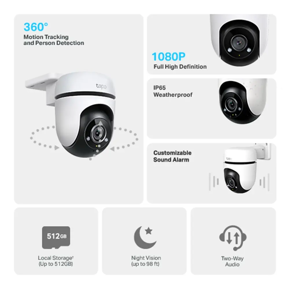 Title: Enhance Your Outdoor Security with the TP-Link Tapo C500 Pan/Tilt Security WiFi Camera In an era where security concerns are paramount, having a reliable surveillance system is no longer a luxury but a necessity. The TP-Link Tapo C500 Outdoor Pan/Tilt Security WiFi Camera emerges as a standout solution, offering advanced features to safeguard your property effectively. Key Features of TP-Link Tapo C500: Pan/Tilt Functionality: The Tapo C500 provides a 360-degree horizontal range and 114-degree vertical range, ensuring comprehensive coverage of your outdoor spaces. With the ability to pan and tilt remotely, you can monitor every corner effortlessly. 1080p HD Video: Enjoy crystal-clear footage in 1080p resolution, allowing for detailed surveillance even in low-light conditions. The camera's night vision feature extends visibility up to 30 feet, maintaining reliable monitoring around the clock. Two-Way Audio: Built-in microphone and speaker enable seamless communication with visitors or potential intruders. Whether you're at home or away, you can interact in real-time using the Tapo app on your smartphone. Motion Detection and Alerts: The Tapo C500 is equipped with advanced motion detection technology. Receive instant notifications on your device whenever motion is detected, keeping you informed and in control at all times. ==== Weatherproof Design: Engineered to withstand various weather conditions, this camera is IP65 rated, ensuring durability and reliability in outdoor environments. From scorching heat to heavy rain, your surveillance remains uninterrupted. Flexible Storage Options: Choose between local storage via a microSD card (up to 128GB) or cloud storage (subscription required) for convenient access to recorded footage anytime, anywhere. Why Choose TP-Link Tapo C500? Easy Installation: With a simple setup process, you can have your Tapo C500 up and running in minutes. Mount it on a wall or ceiling using the included mounting hardware, and connect it to your WiFi network for seamless integration. User-Friendly App: Control and customize your surveillance experience with the intuitive Tapo app. View live streams, adjust camera settings, and receive alerts with ease, all from the palm of your hand. Reliable Support: As a product of TP-Link, a renowned name in networking solutions, the Tapo C500 comes with reliable technical support and regular firmware updates, ensuring optimal performance and security. TP-Link Distributor in Karachi, Lahore, and Pakistan: For those in Karachi, Lahore, or anywhere in Pakistan seeking to enhance their security with the TP-Link Tapo C500 Outdoor Pan/Tilt Security WiFi Camera, finding a reliable distributor is crucial. Fortunately, TP-Link has a strong presence in major cities like Karachi and Lahore, with authorized distributors offering genuine products and excellent customer service. Whether you're in Karachi, Lahore, or any other part of Pakistan, you can easily procure the TP-Link Tapo C500 from authorized distributors. These distributors ensure that you receive authentic products backed by warranty, along with assistance in installation and troubleshooting. In Karachi, TP-Link distributors cater to the growing demand for reliable networking and surveillance solutions, including the Tapo C500 camera. Similarly, in Lahore, authorized distributors ensure accessibility to TP-Link products, making it convenient for residents to bolster their security infrastructure. When choosing a TP-Link distributor in Pakistan, including Karachi and Lahore, prioritize reliability, reputation, and after-sales support. By partnering with an authorized distributor, you can rest assured knowing that you're investing in quality products and comprehensive assistance. In conclusion, the TP-Link Tapo C500 Outdoor Pan/Tilt Security WiFi Camera offers a robust solution for outdoor surveillance, backed by advanced features and TP-Link's reputation for excellence. Whether you're in Karachi, Lahore, or elsewhere in Pakistan, partnering with an authorized TP-Link distributor ensures a seamless experience from purchase to installation, enhancing your peace of mind and security.