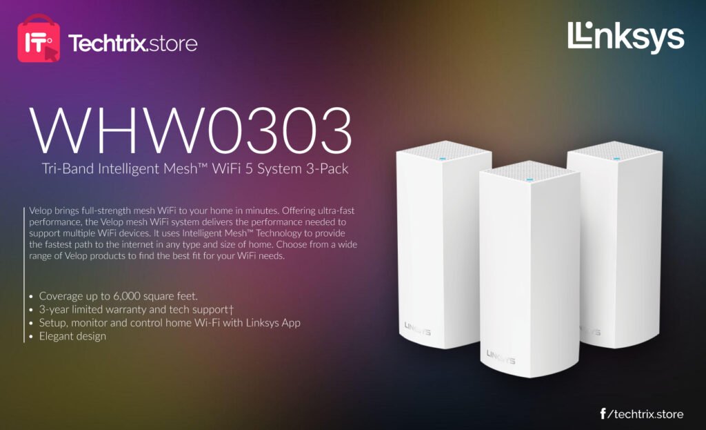 Title: Enhance Your Connectivity with Linksys WHW0303-ME Tri-Band Intelligent Mesh™ WiFi 5 System 3-Pack (Black) In today's digitally connected world, having a reliable and high-speed internet connection is paramount. Whether it's for work, entertainment, or keeping in touch with loved ones, a robust WiFi system can make all the difference. Enter the Linksys WHW0303-ME Tri-Band Intelligent Mesh™ WiFi 5 System 3-Pack (Black), a cutting-edge solution designed to revolutionize your home or office connectivity. Linksys, a renowned name in networking solutions, brings forth its latest innovation to the market, offering unparalleled performance and seamless connectivity. With its Tri-Band technology, this WiFi system ensures maximum coverage and minimal interference, providing a smooth online experience for all your devices. Tri-Band Technology for Optimal Performance The Linksys WHW0303-ME utilizes Tri-Band technology to deliver lightning-fast WiFi speeds throughout your space. By operating on three separate bands, this system effectively reduces congestion and ensures that each device connected to the network receives optimal bandwidth. Whether you're streaming 4K videos, gaming online, or conducting video conferences, you can count on smooth and reliable performance with minimal lag or buffering. Intelligent Mesh™ Technology for Seamless Roaming Gone are the days of dead zones and signal drops. With Linksys's Intelligent Mesh™ technology, the WHW0303-ME creates a unified network that blankets your entire premises with a strong and stable WiFi signal. Each node in the system works together to form a cohesive network, automatically optimizing itself to ensure seamless roaming as you move from room to room. Say goodbye to disruptions and hello to uninterrupted connectivity, no matter where you are in your home or office. === Sleek Design for Seamless Integration Not only does the Linksys WHW0303-ME excel in performance, but it also boasts a sleek and modern design that seamlessly integrates into any environment. The compact and stylish black units blend effortlessly with your existing decor, while their discreet form factor ensures they won't detract from the aesthetic appeal of your space. Easy Setup and Management Setting up the Linksys WHW0303-ME is a breeze, thanks to its user-friendly interface and intuitive mobile app. With just a few simple steps, you can have your WiFi system up and running in no time, without the need for technical expertise. The app also allows you to manage your network effortlessly, giving you control over settings such as parental controls, guest access, and device prioritization. Conclusion: Elevate Your Connectivity with Linksys In conclusion, the Linksys WHW0303-ME Tri-Band Intelligent Mesh™ WiFi 5 System 3-Pack (Black) is a game-changer for anyone seeking to enhance their connectivity experience. With its advanced features, including Tri-Band and Intelligent Mesh™ technologies, sleek design, and easy setup, this WiFi system ticks all the boxes for modern households and businesses alike. For those in Karachi, Lahore, or anywhere in Pakistan seeking to upgrade their networking setup, look no further than Linksys. As a leading distributor of Linksys products in Karachi, Lahore, and across Pakistan, we are committed to providing you with top-of-the-line solutions to meet your connectivity needs. Get in touch with us today to experience the power of Linksys firsthand and take your internet connectivity to the next level.
