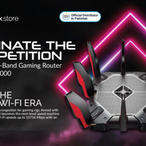 TP-Link Archer AX11000 Tri-Band Wi-Fi 6 Gaming Router Welcome to the installation guide for the TP-Link Archer AX11000 Tri-Band Wi-Fi 6 Gaming Router, distributed by Techtrix System, the premier TP-Link distributor in Pakistan. Whether you're in Karachi, Lahore, or anywhere else in Pakistan, this guide will walk you through the setup process to ensure seamless connectivity and optimal performance. Step 1: Unboxing Carefully unbox your TP-Link Archer AX11000 router and ensure all the contents are present, including the router unit, power adapter, Ethernet cable, and any documentation. Step 2: Placement Choose a central location for your router to ensure maximum coverage throughout your home or office. Keep it elevated and away from obstructions for the best signal strength. Step 3: Hardware Setup Connect the power adapter to the router and plug it into a power outlet. Use the provided Ethernet cable to connect your modem to the WAN port on the router. Power on your modem and wait for it to establish a connection. Once the modem has synced, power on your TP-Link router. === Step 4: Initial Configuration Connect your computer or mobile device to the router's Wi-Fi network. The default network name (SSID) and password can be found on the router's label. Open a web browser and enter http://tplinkwifi.net or the router's default IP address (usually 192.168.0.1 or 192.168.1.1). Log in with the default username and password (usually "admin" for both, unless you've changed it). Follow the on-screen instructions to complete the initial setup wizard. This includes setting up a new admin password and Wi-Fi network name and password. Step 5: Firmware Update It's essential to keep your router's firmware up to date to ensure security and performance enhancements. Check for firmware updates in the router's settings menu and follow the instructions to install any available updates. Step 6: Network Configuration Customize your Wi-Fi network settings, including SSID, password, and security settings, to suit your preferences. Explore the router's advanced settings to optimize your network for gaming, streaming, or other specific applications. Set up guest networks if needed to provide internet access to visitors without compromising your main network's security. Step 7: Additional Features Explore the additional features offered by the TP-Link Archer AX11000 router, such as parental controls, Quality of Service (QoS) settings, and device prioritization, to enhance your network experience further. Step 8: Troubleshooting If you encounter any issues during the setup process or while using your router, refer to the user manual or contact Techtrix System's customer support for assistance. Congratulations! You've successfully installed and configured your TP-Link Archer AX11000 Tri-Band Wi-Fi 6 Gaming Router, distributed by Techtrix System, the leading TP-Link distributor in Pakistan. Enjoy blazing-fast Wi-Fi speeds and reliable connectivity for all your gaming and streaming needs.